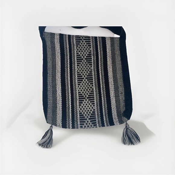Pinzon Striped Crossbody Bag with Tassels - Picture 2 of 4